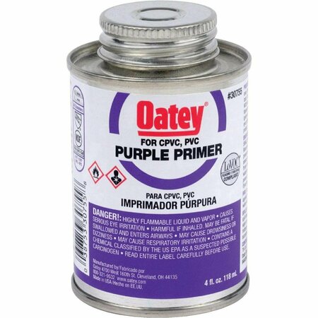 OATEY 4 Oz. Purple Pipe and Fitting Primer for PVC/CPVC 30755